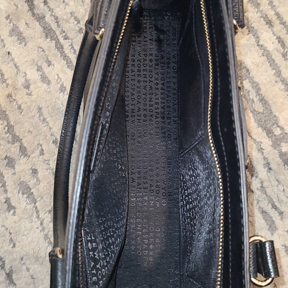 Kate Spade blk extra large leather tote - Picture 7 of 10